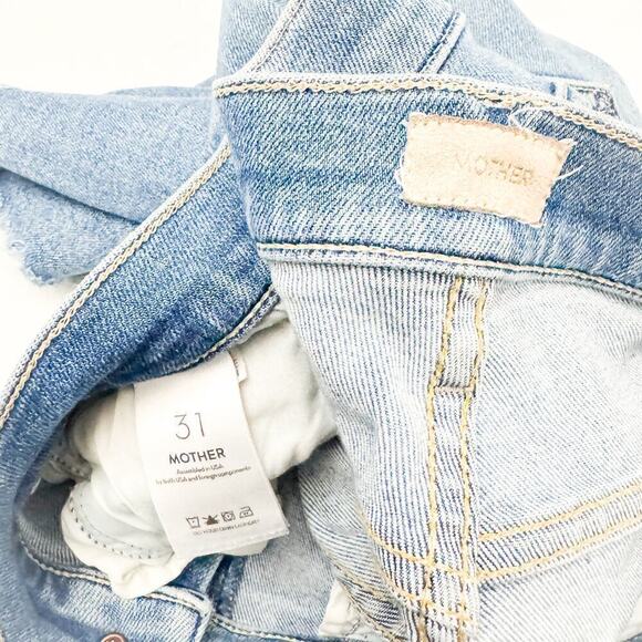 Mother The Mid Rise Dazzler Ankle Fray Rididng The Cliffside Size 31 - Picture 5 of 8